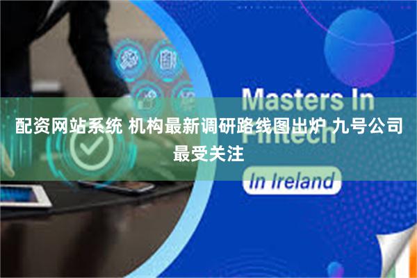 配资网站系统 机构最新调研路线图出炉 九号公司最受关注