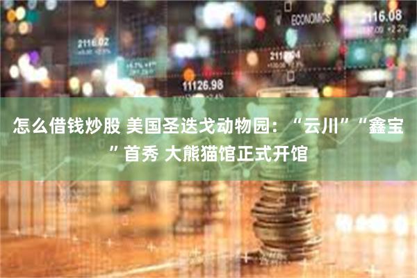 怎么借钱炒股 美国圣迭戈动物园：“云川”“鑫宝”首秀 大熊猫馆正式开馆