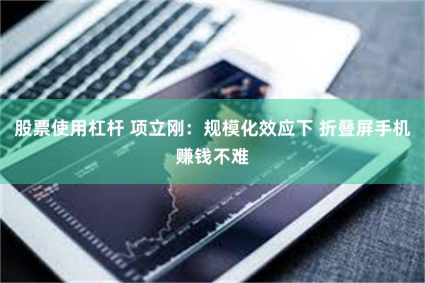 股票使用杠杆 项立刚：规模化效应下 折叠屏手机赚钱不难
