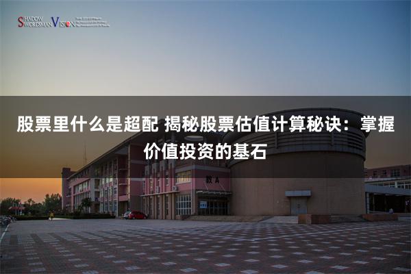 股票里什么是超配 揭秘股票估值计算秘诀：掌握价值投资的基石