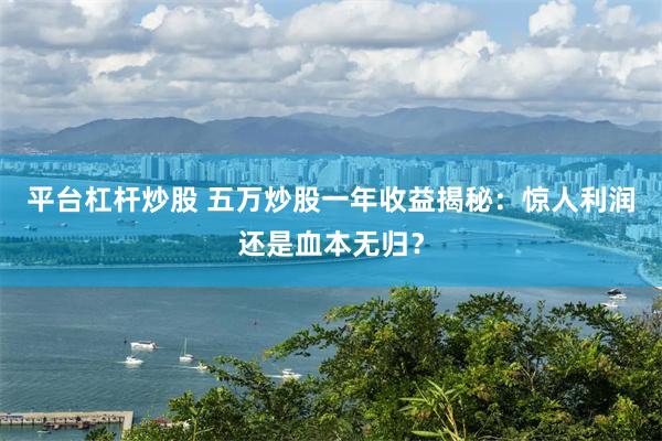 平台杠杆炒股 五万炒股一年收益揭秘：惊人利润还是血本无归？