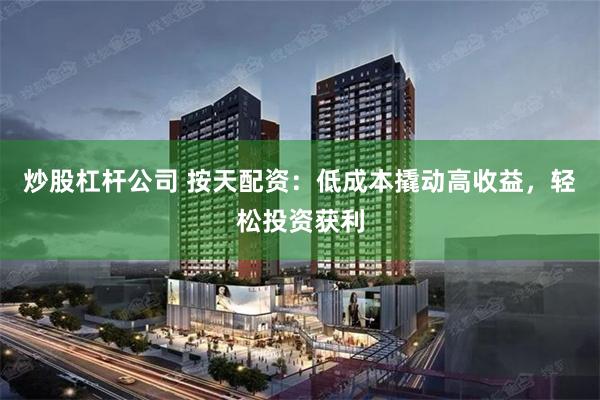 炒股杠杆公司 按天配资：低成本撬动高收益，轻松投资获利