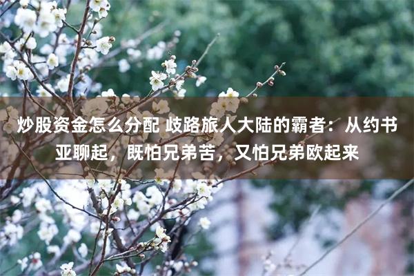 炒股资金怎么分配 歧路旅人大陆的霸者：从约书亚聊起，既怕兄弟苦，又怕兄弟欧起来