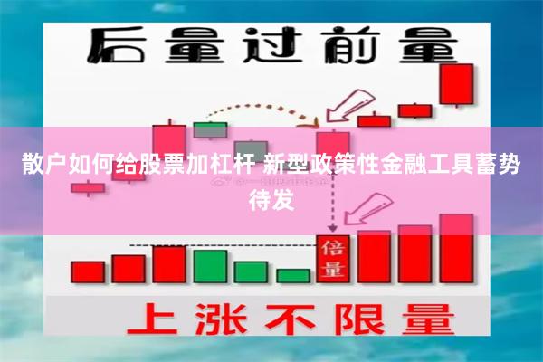 散户如何给股票加杠杆 新型政策性金融工具蓄势待发